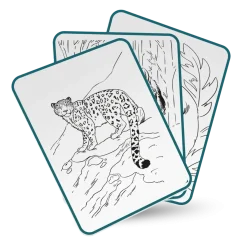 Idealne W Podróży|8 Lat+ | Kidywolf Tablet graficzny z szablonami do rysowania KIDYDRAW-PAD - Animals, 8+