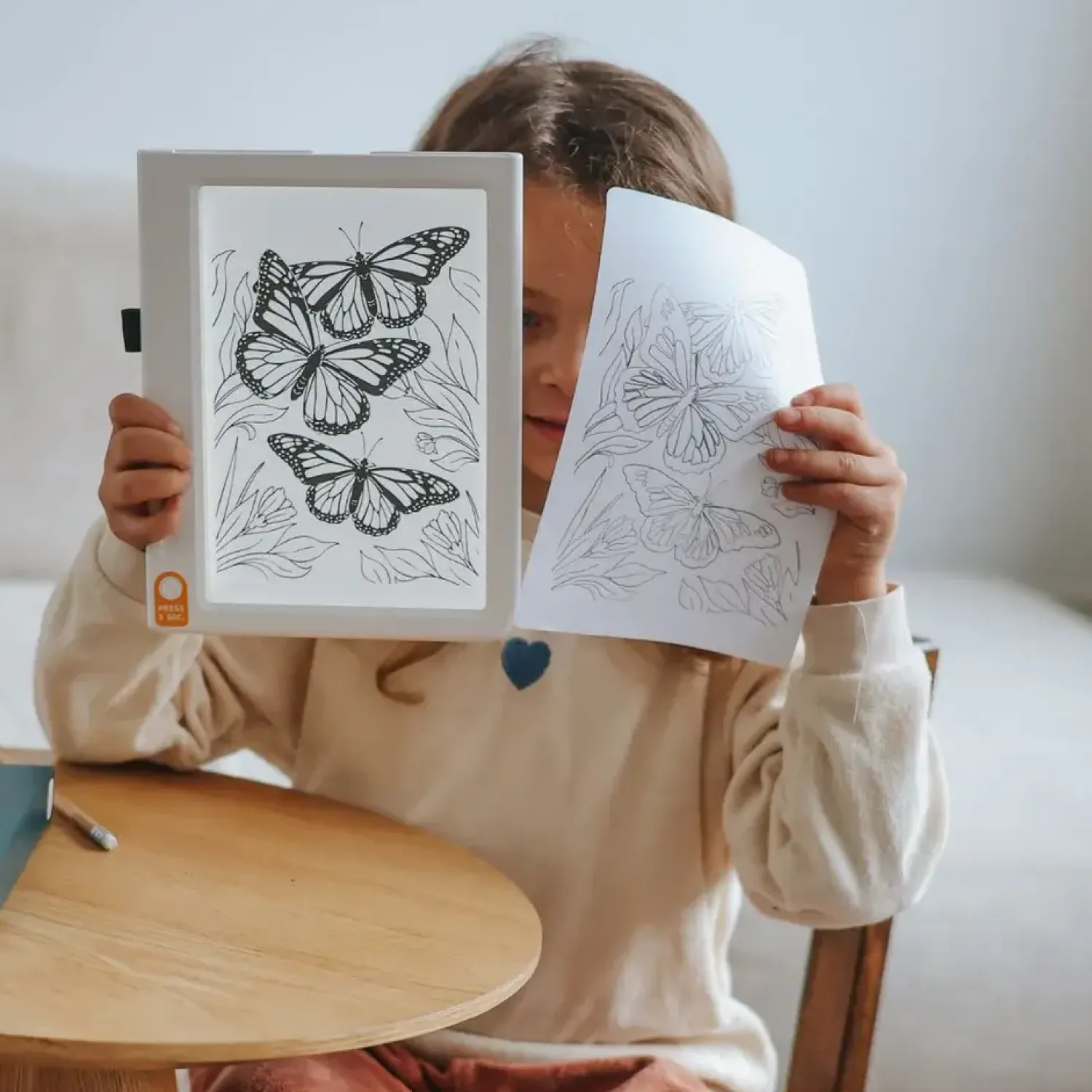 Idealne W Podróży|8 Lat+ | Kidywolf Tablet graficzny z szablonami do rysowania KIDYDRAW-PAD - Animals, 8+