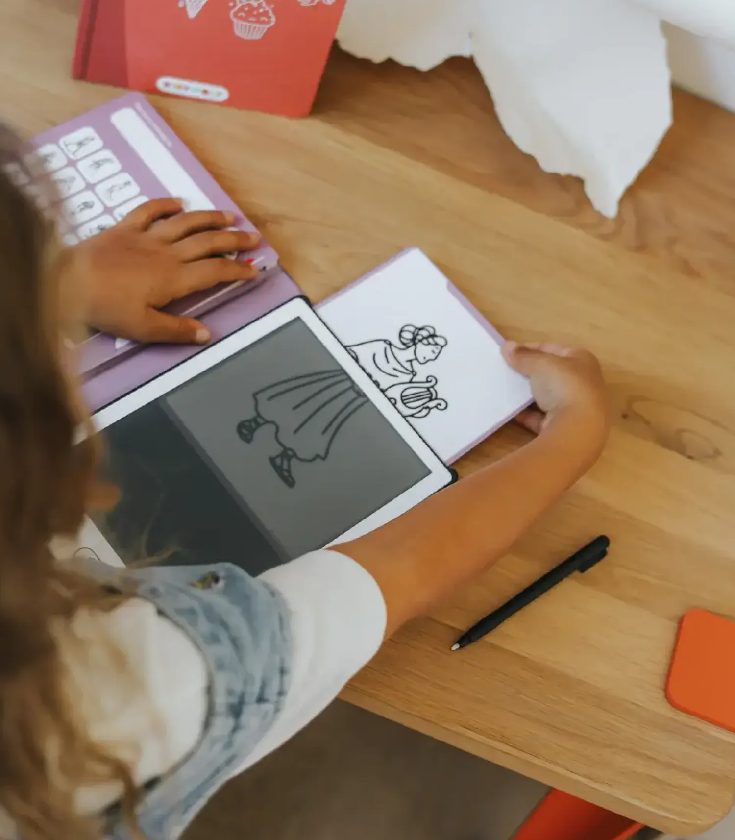 Idealne W Podróży|6 Lat+ | Kidywolf Tablet graficzny z szablonami do rysowania KIDYDRAW-MINI - princess