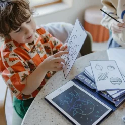 Idealne W Podróży|6 Lat+ | Kidywolf Tablet graficzny z szablonami do rysowania KIDYDRAW-MINI - galaktyka
