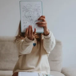 Idealne W Podróży|8 Lat+ | Kidywolf Tablet graficzny z szablonami do rysowania KIDYDRAW-PAD - Food around the world, 6+