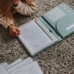 Idealne W Podróży|8 Lat+ | Kidywolf Tablet graficzny z szablonami do rysowania KIDYDRAW-PAD - Food around the world, 6+