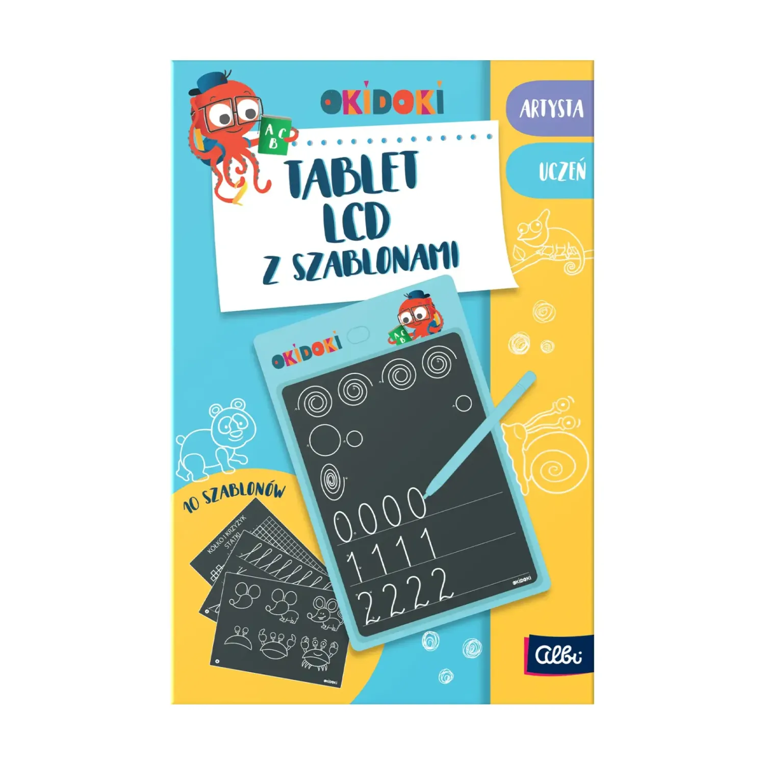 Idealne W Podróży|6 Lat+ | Albi Tablet LCD z szablonami - OKIDOKI