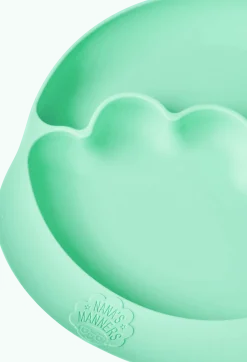 Metoda Blw|Naczynia Dla Dzieci | Nanas Manners Talerz silikonowy z przyssawką GREEN
