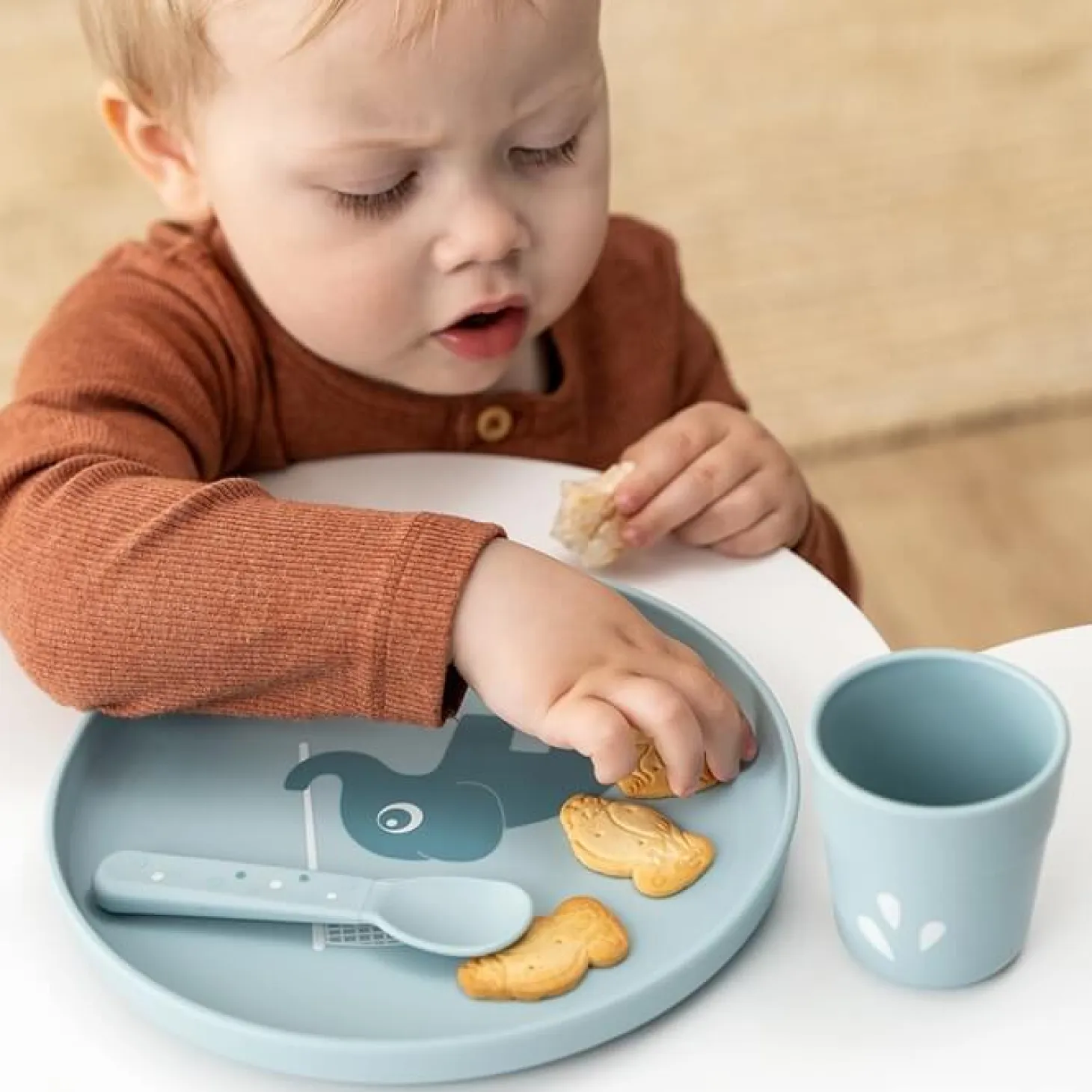 Talerzyk dla Dziecka Foodie Elphee Blue