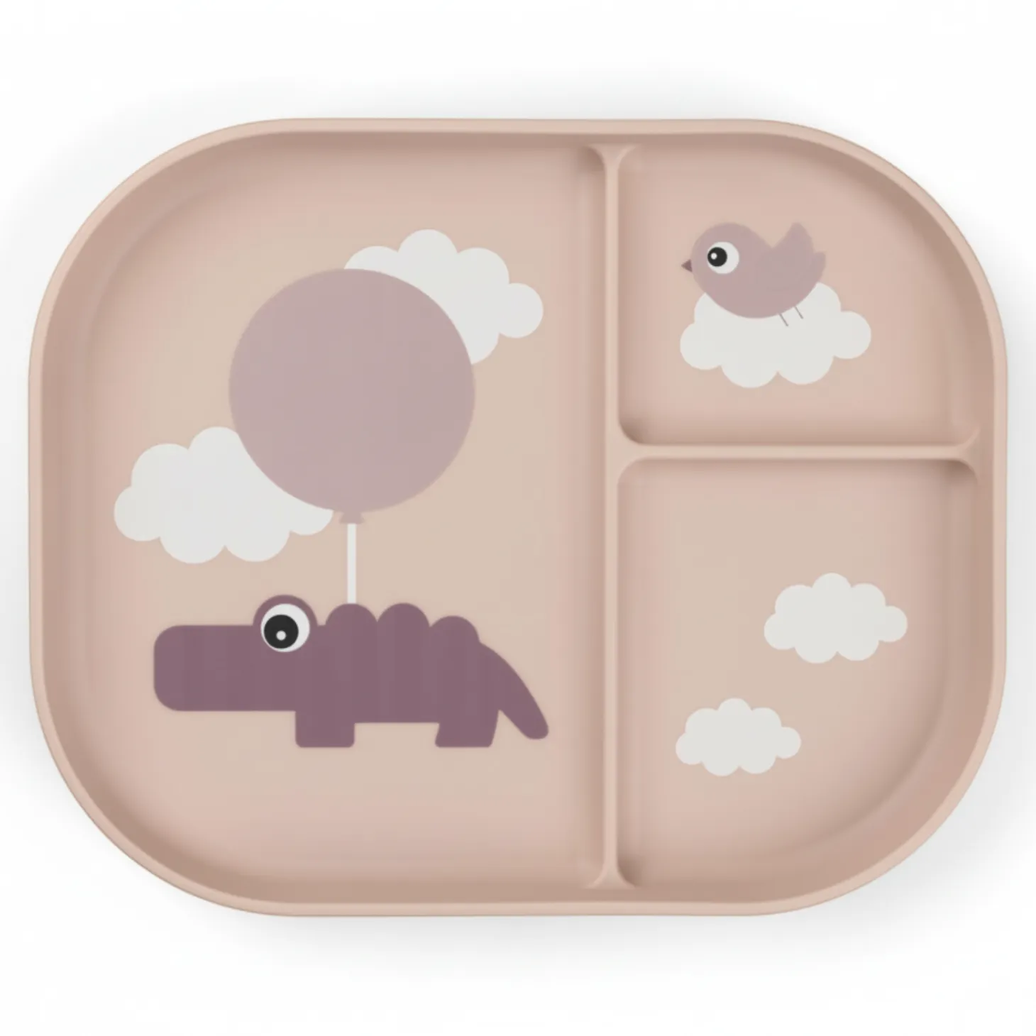 Talerzyk Dzielony Foodie Happy Clouds Powder