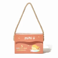 Naturalne Kosmetyki|Do Kąpieli | Miniu Tęczowe chmurki do kąpieli dla dzieci, 3 x 130g