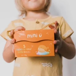 Naturalne Kosmetyki|Do Kąpieli | Miniu Tęczowe chmurki do kąpieli dla dzieci, 3 x 130g