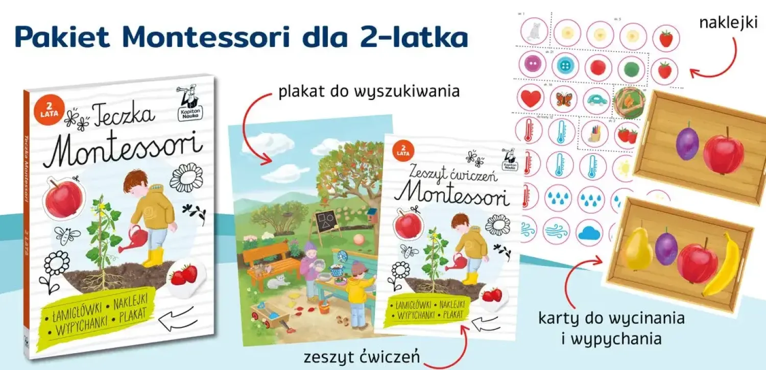 Montessori|Edukacyjne | Kapitan Nauka Teczka Montessori. 2 lata