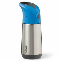 Bidony I Butelki|Bidony I Butelki | b.box Termobutelka ze słomką BLUE SLATE 350 ml