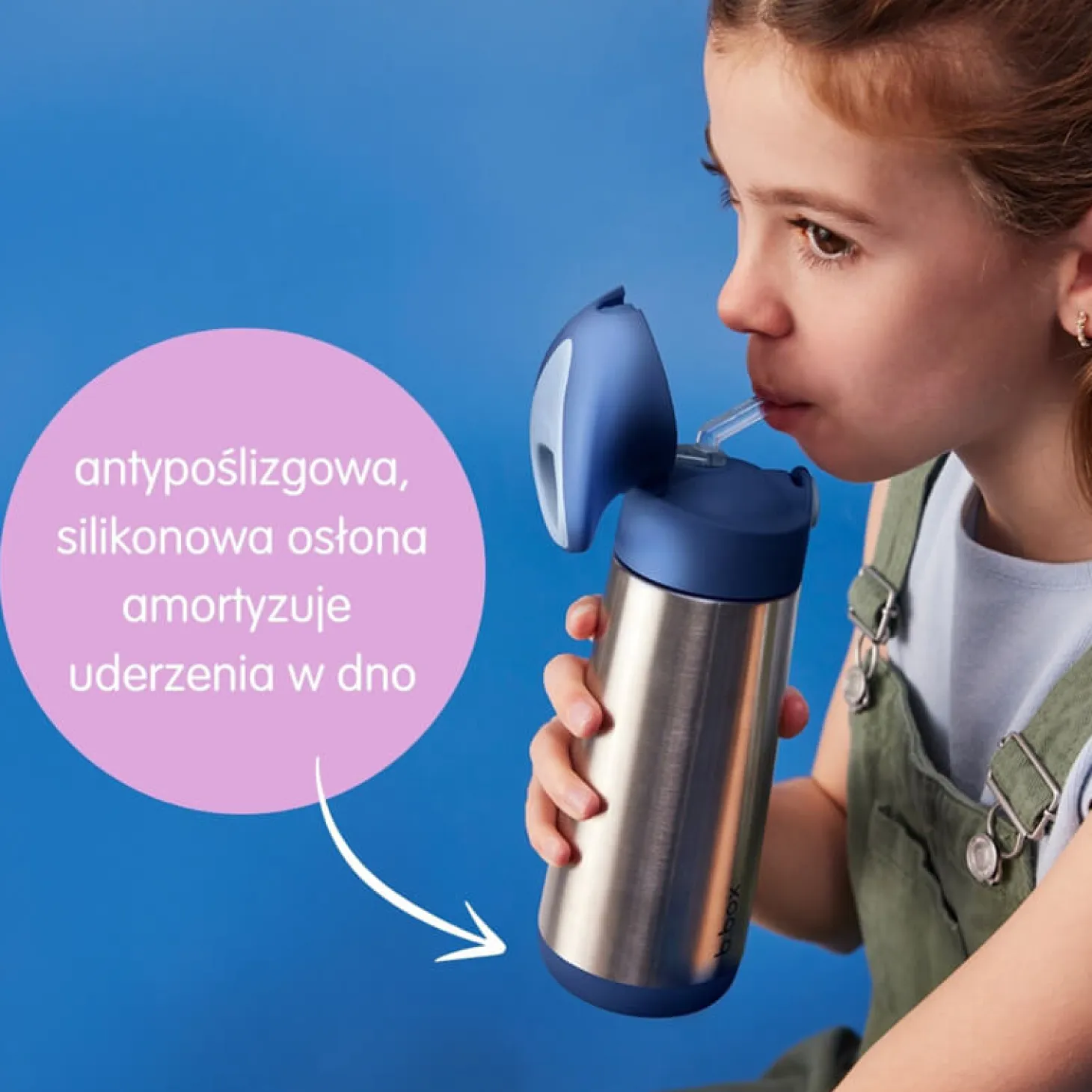 Termobutelka ze słomką Blush Crush