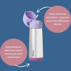 Termobutelka ze słomką Sugar Plum