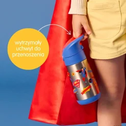Termobutelka ze słomką Superman