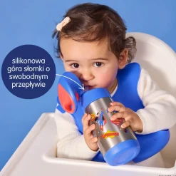 Termobutelka ze słomką Superman