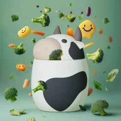 Lunchboxy|Przechowywanie Jedzenia | Asobu Termos na jedzenie Bestie, 600 ml - Krowa