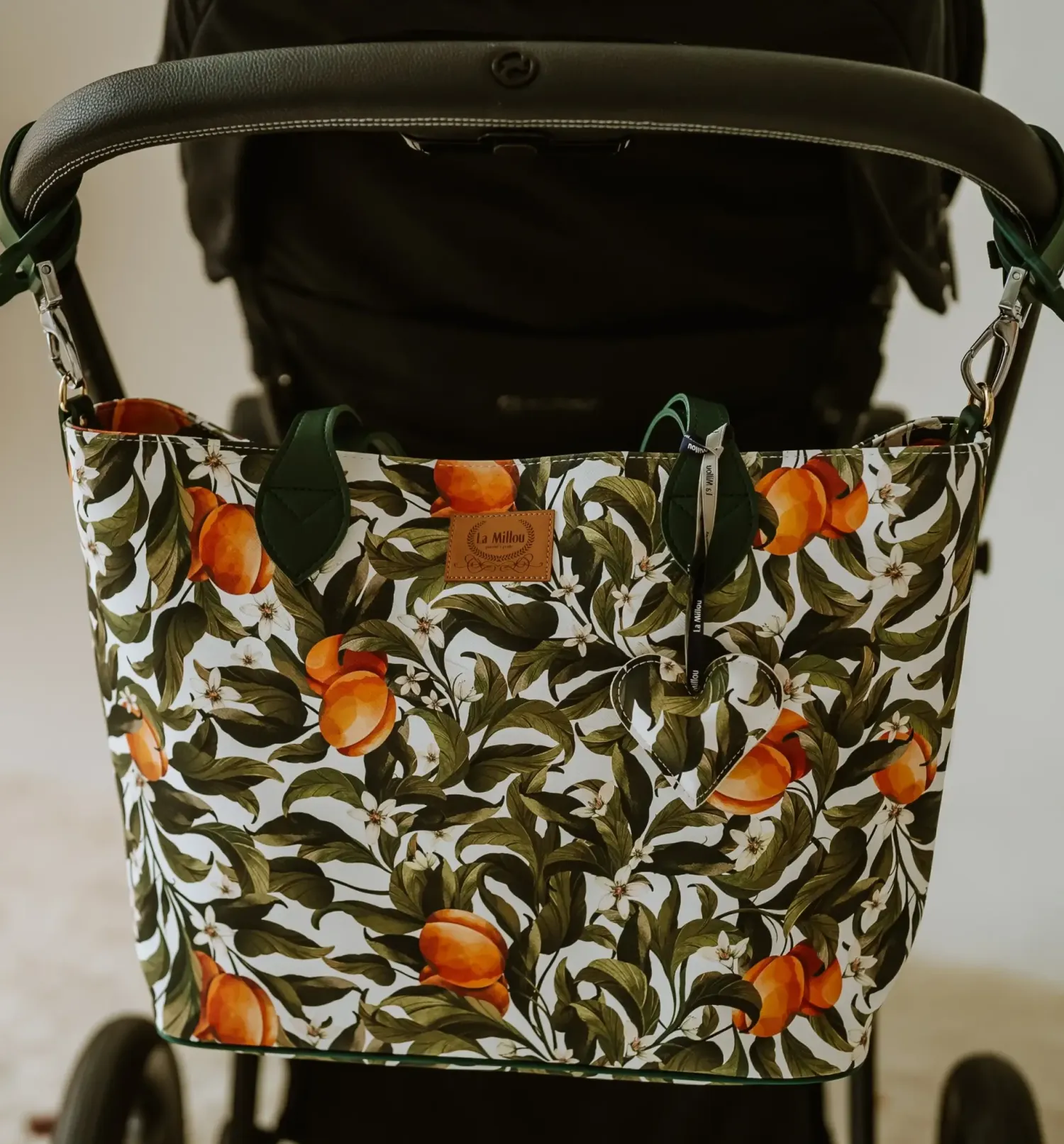 Torby I Plecaki Do Wózka|Torby I Plecaki Do Wózka | La Millou Torba dla mamy M - FEERIA PREMIUM - HEARTBEAT BEIGE