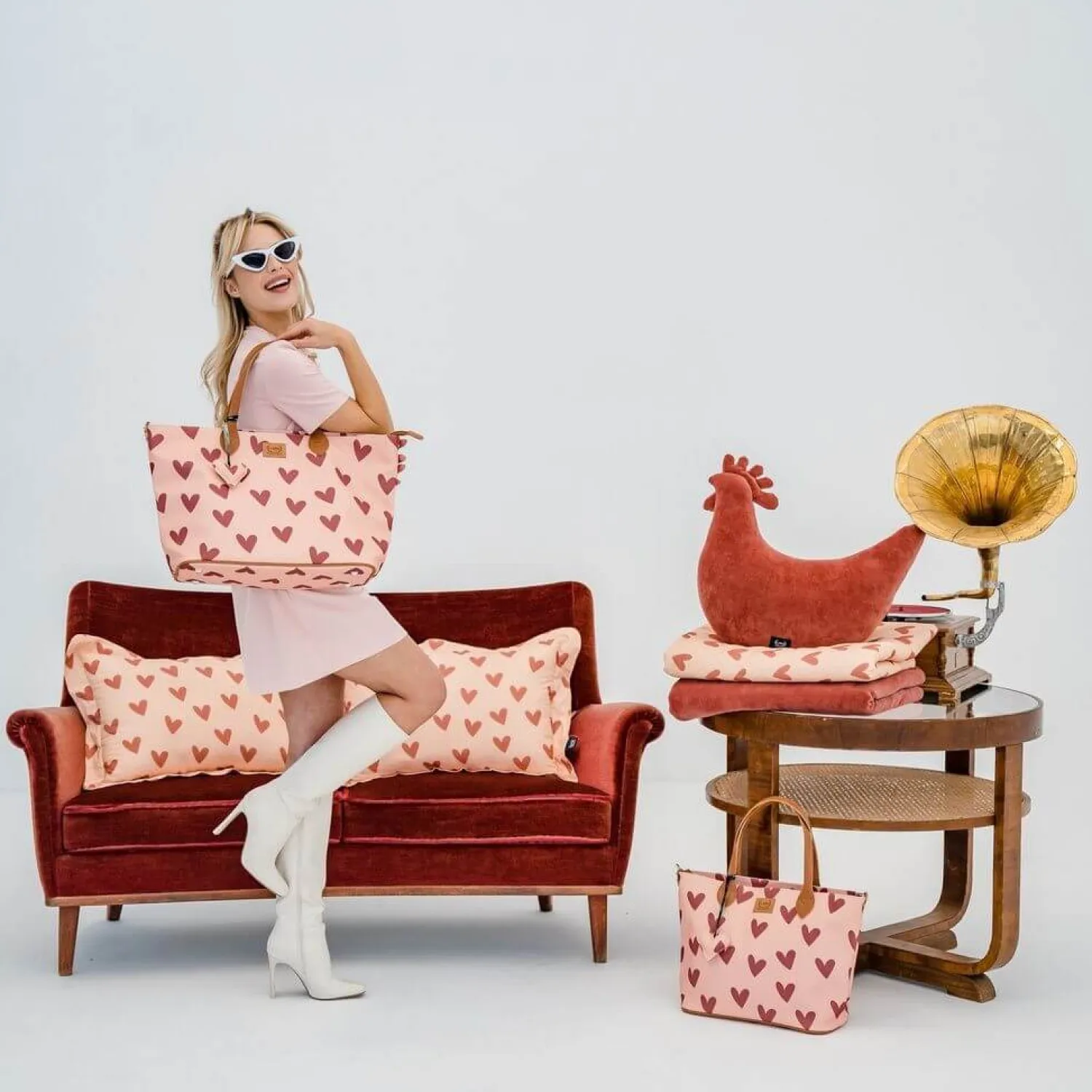 Torby I Plecaki Do Wózka|Torby I Plecaki Do Wózka | La Millou Torba dla mamy M - FEERIA PREMIUM - HEARTBEAT PINK