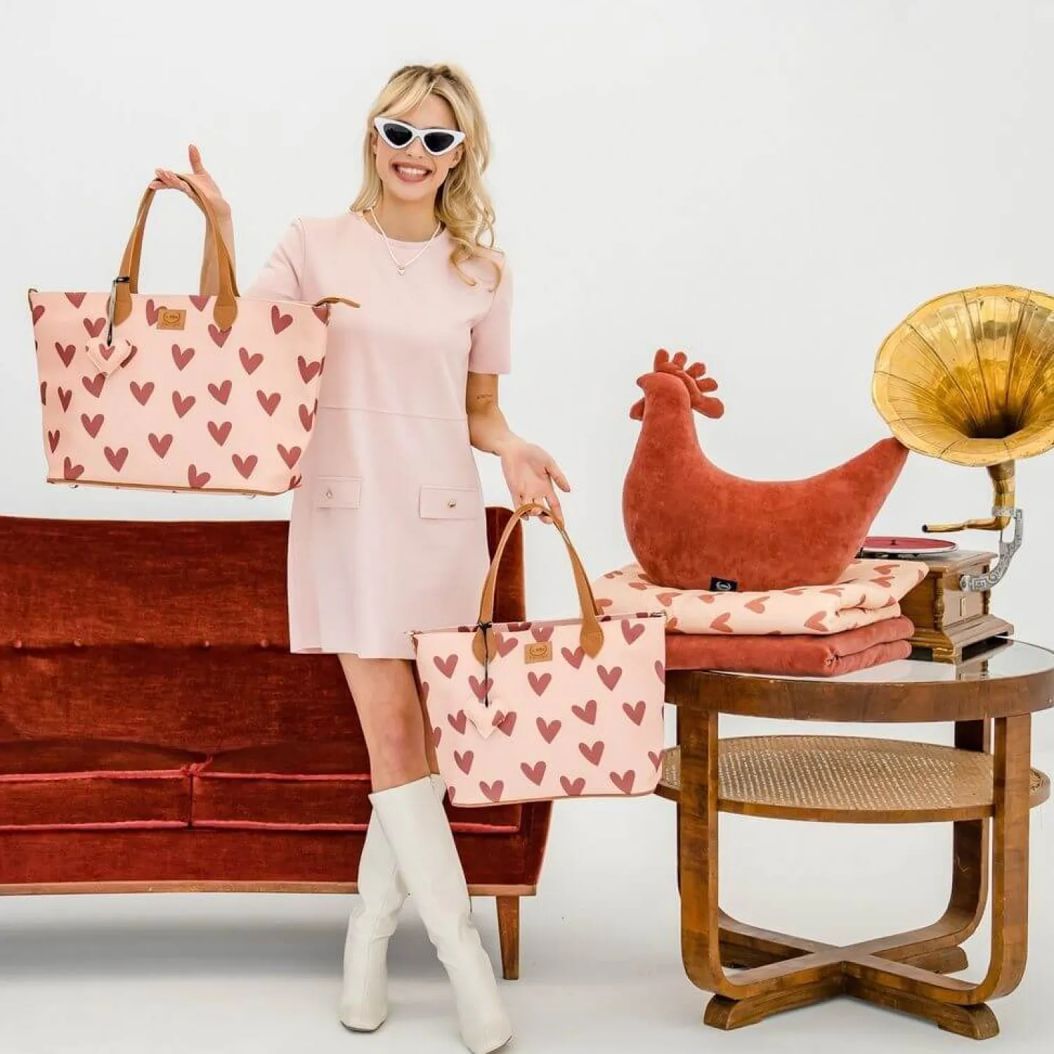 Torby I Plecaki Do Wózka|Torby I Plecaki Do Wózka | La Millou Torba dla mamy M - FEERIA PREMIUM - HEARTBEAT PINK