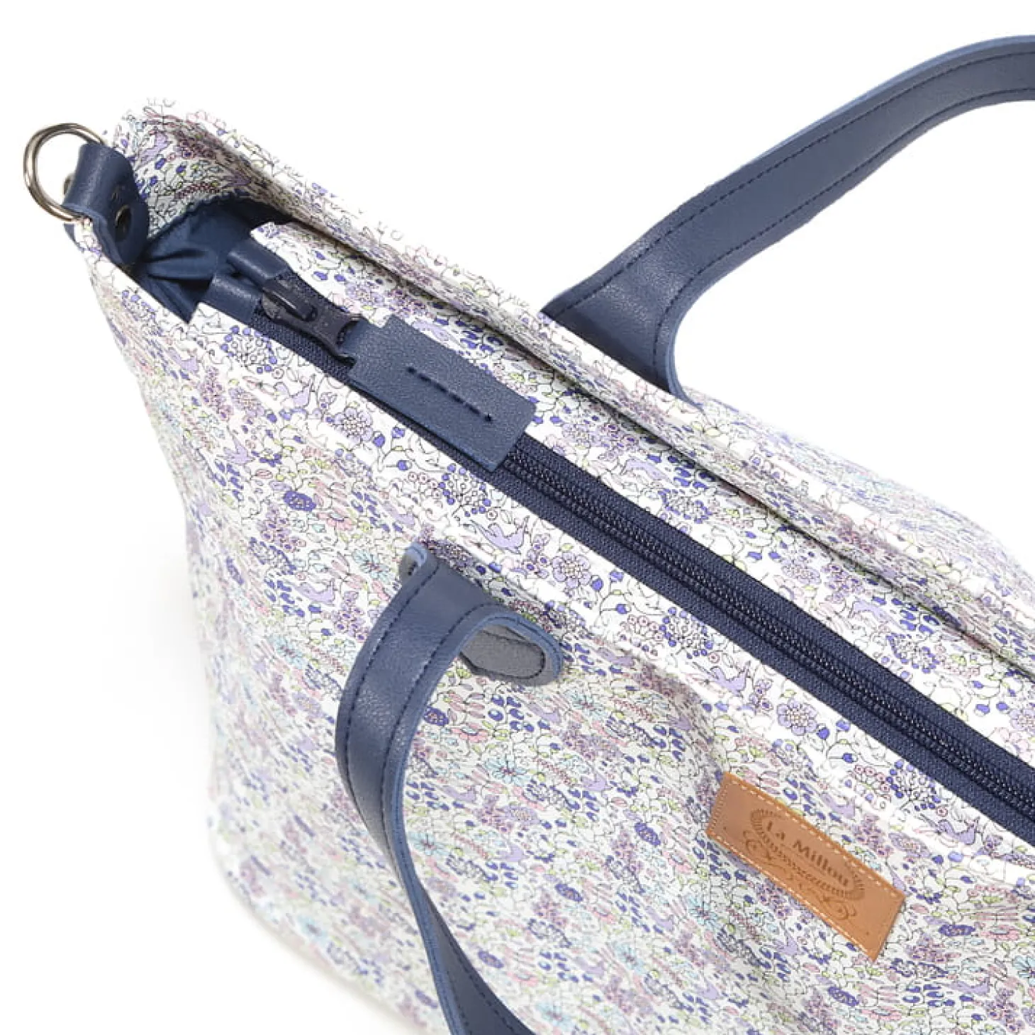 Torba dla mamy M - FEERIA PREMIUM ZIP - LAVENDER DREAM
