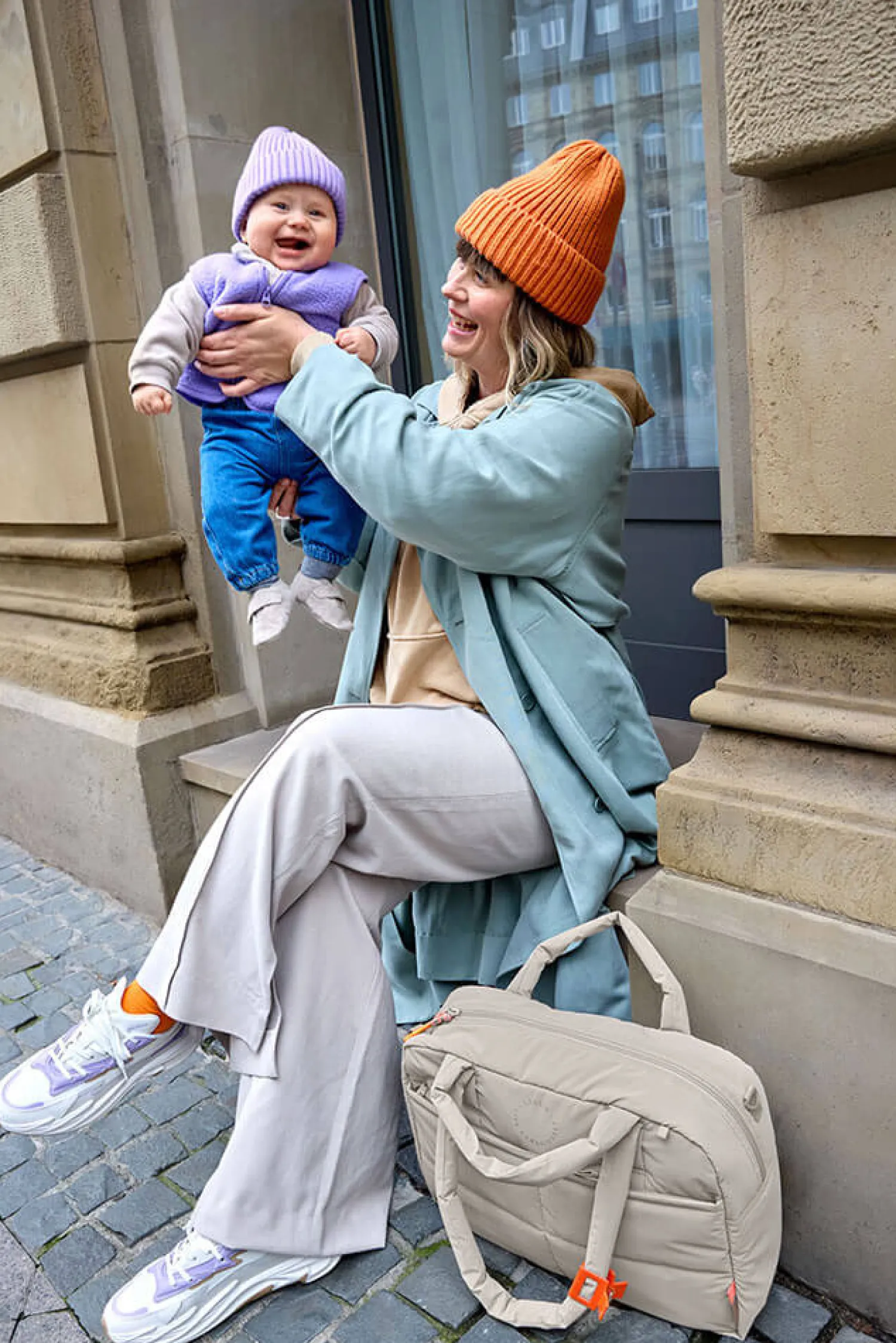 Torby I Plecaki Do Wózka|Torby I Plecaki Do Wózka | Lassig Torba dla mam z akcesoriami Everyday beige