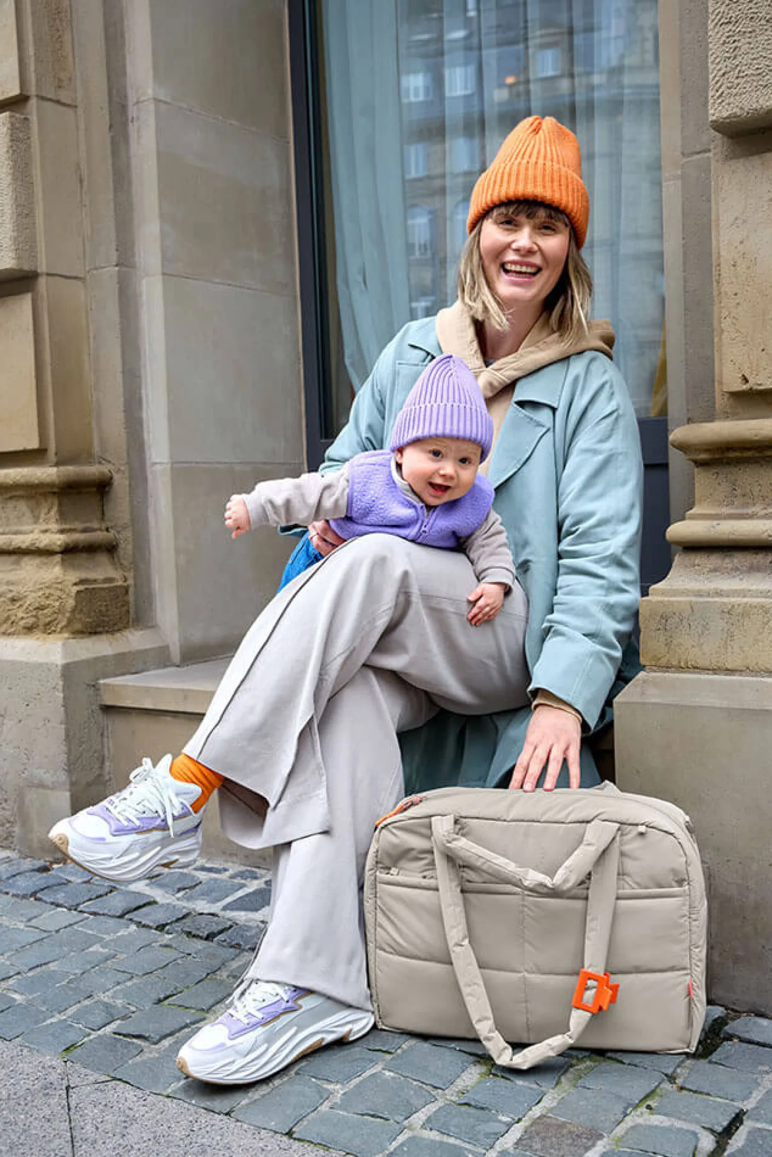 Torby I Plecaki Do Wózka|Torby I Plecaki Do Wózka | Lassig Torba dla mam z akcesoriami Everyday beige