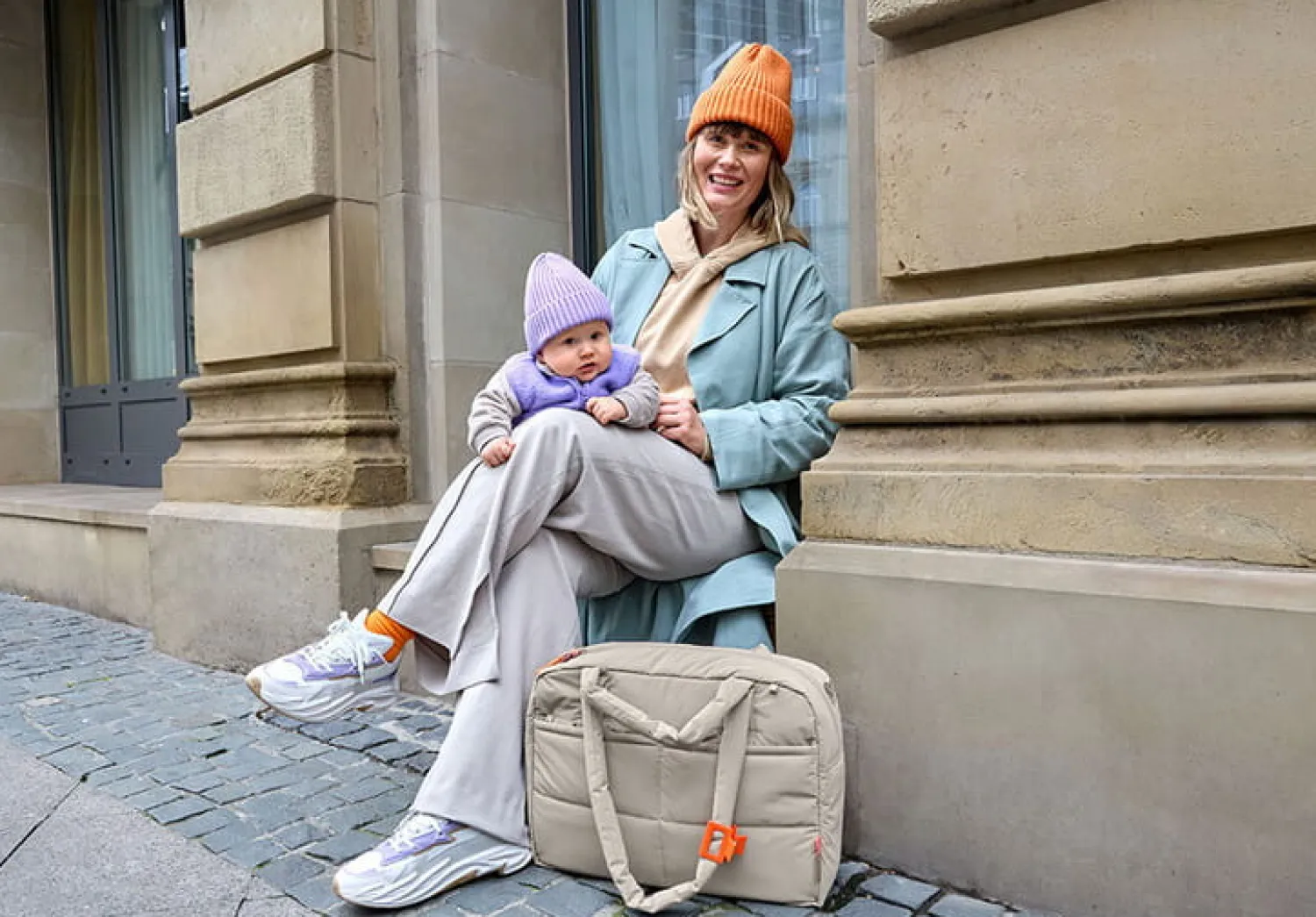 Torby I Plecaki Do Wózka|Torby I Plecaki Do Wózka | Lassig Torba dla mam z akcesoriami Everyday beige