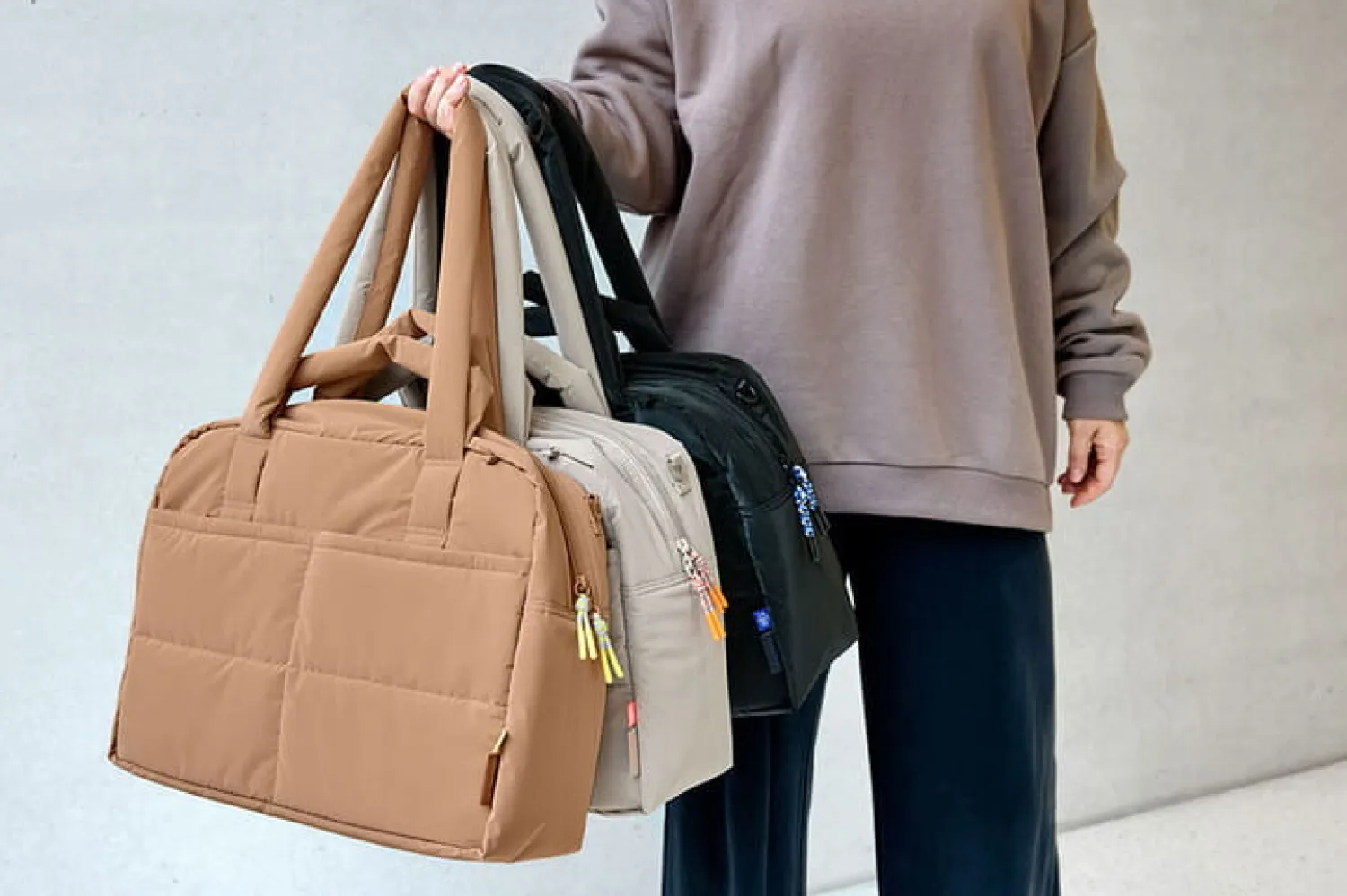 Torby I Plecaki Do Wózka|Torby I Plecaki Do Wózka | Lassig Torba dla mam z akcesoriami Everyday beige