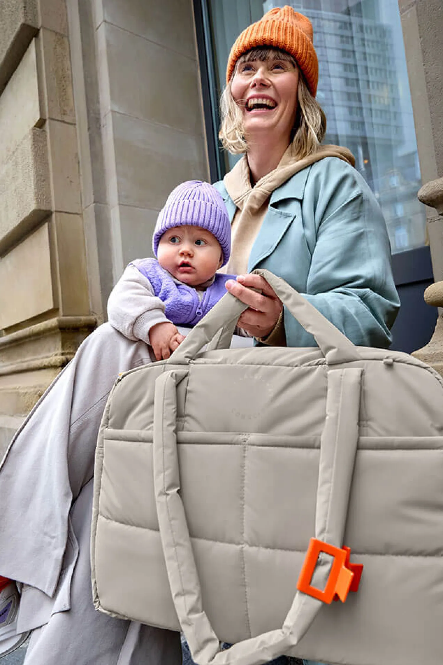 Torby I Plecaki Do Wózka|Torby I Plecaki Do Wózka | Lassig Torba dla mam z akcesoriami Everyday beige