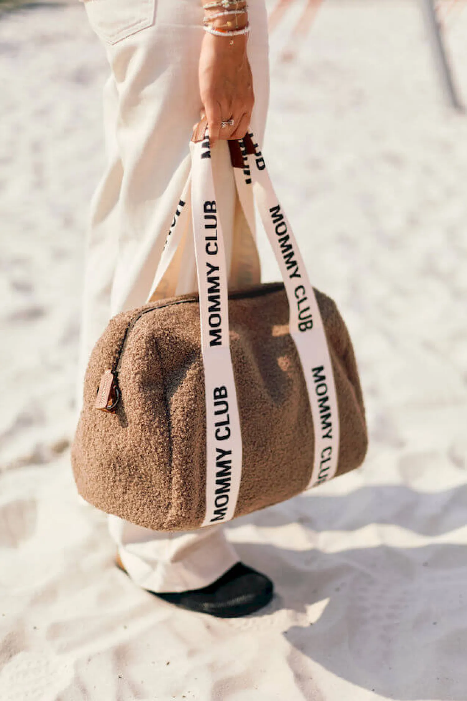 Torby I Plecaki Do Wózka|Torby I Plecaki Do Wózka | Childhome Torba do wózka Mommy Club Signature Teddy Soft brown