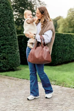 Torba do wózka Mommy Club Vegan Leather Dark Brown