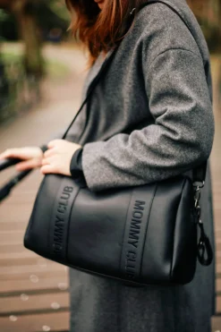 Torby I Plecaki Do Wózka|Torby I Plecaki Do Wózka | Childhome Torba do wózka Mommy Club Vegan Leather Black