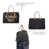 Torby I Plecaki Do Wózka|Torby I Plecaki Do Wózka | Childhome Torba Mommy Bag Czarno-Złota