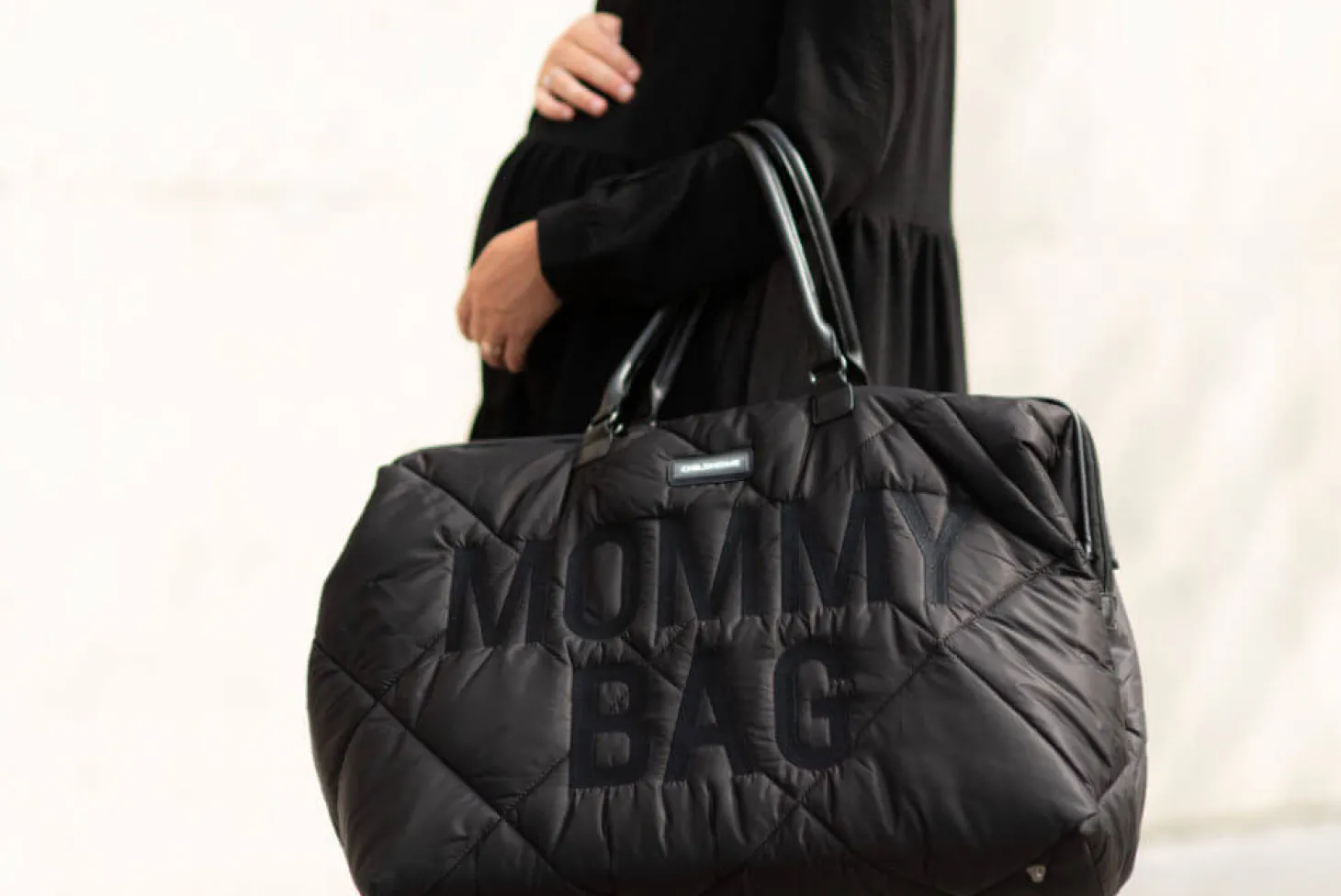 Torba Mommy Bag Pikowana Czarna