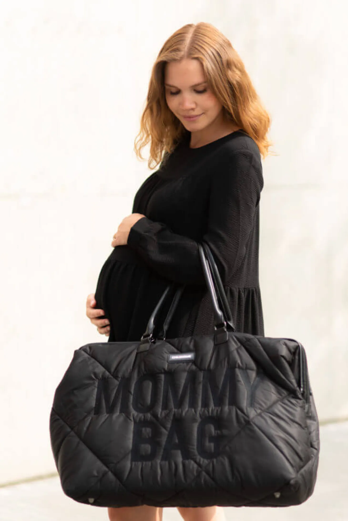 Torba Mommy Bag Pikowana Czarna