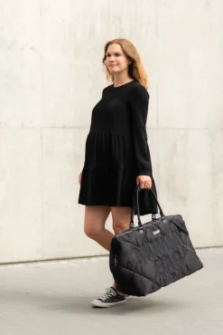 Torba Mommy Bag Pikowana Czarna