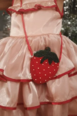 Plecaki I Torebki Dziecięce|Plecaki I Torebki Dziecięce | Konges slojd Torebka dziecięca koralikowa - Strawberry Rio Red