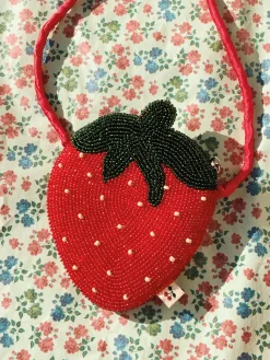Plecaki I Torebki Dziecięce|Plecaki I Torebki Dziecięce | Konges slojd Torebka dziecięca koralikowa - Strawberry Rio Red