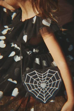 Plecaki I Torebki Dziecięce|Plecaki I Torebki Dziecięce | Konges slojd Torebka dziecięca Tut - black spider web