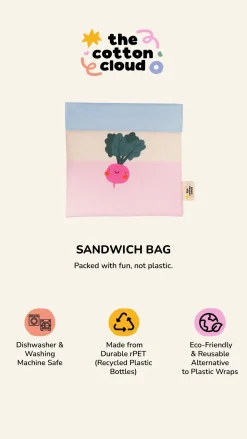 Lunchboxy|Przechowywanie Jedzenia | The cotton cloud Torebka na kanapki - Cherry Pop