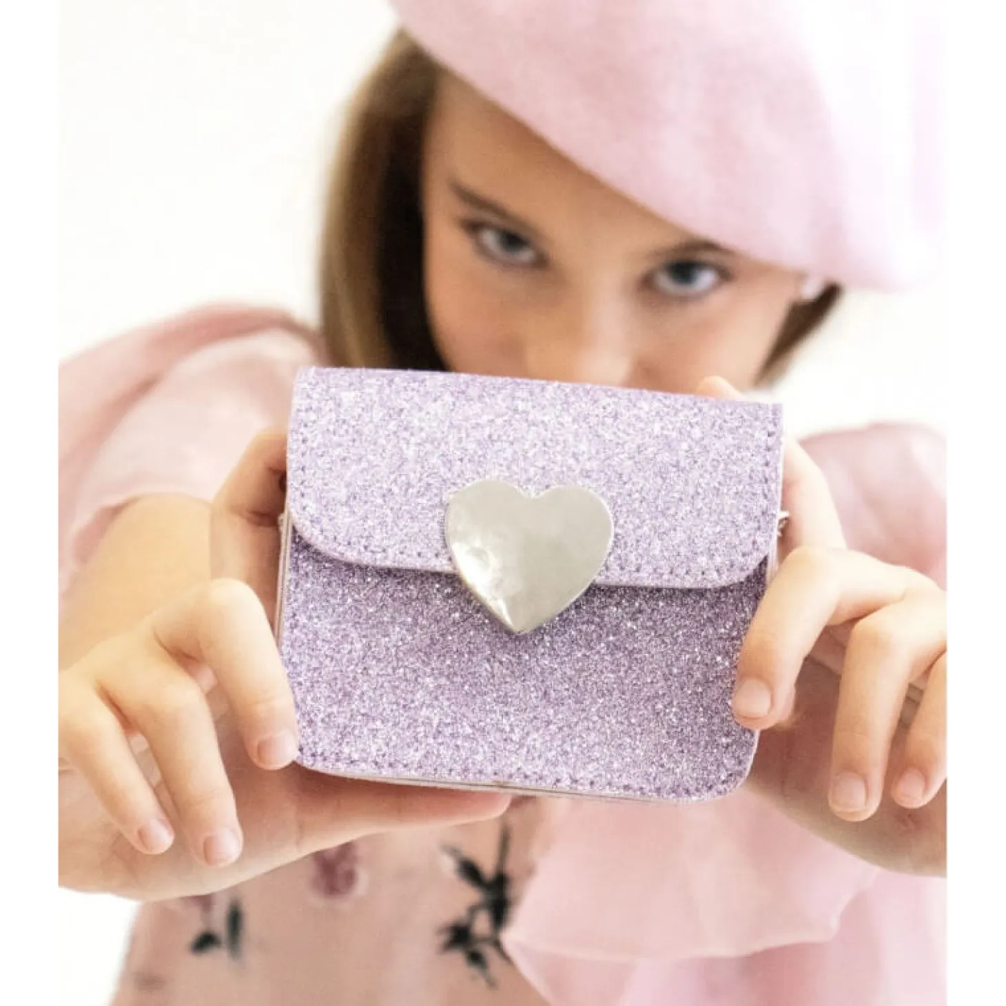 Torebka na ramię MINI LOVE - fioletowa