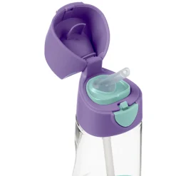 Tritanowa butelka ze słomką 450ml Lilac Pop
