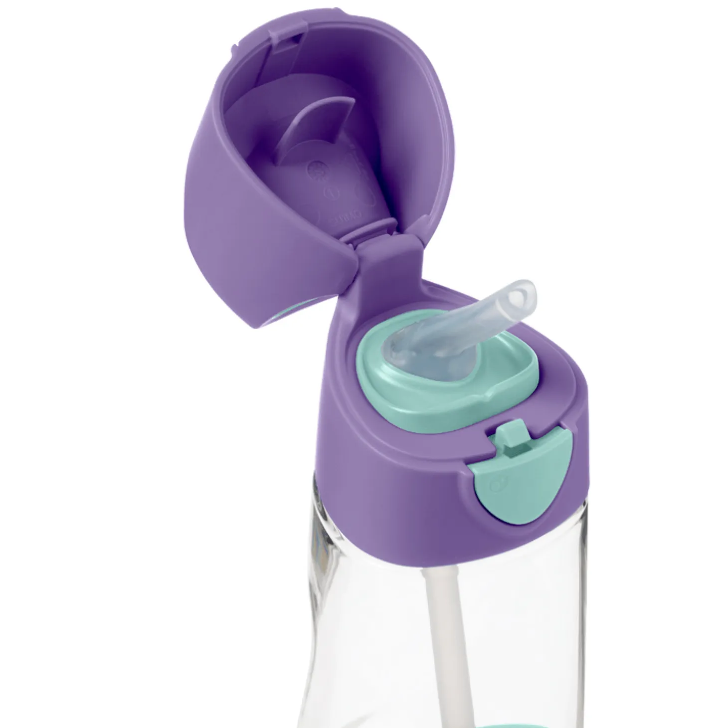 Tritanowa butelka ze słomką 450ml Lilac Pop