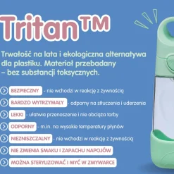Bidony I Butelki|Bidony I Butelki | b.box Tritanowa butelka ze słomką Spearmint