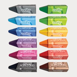 Artykuły Plastyczne | Ooly Trójkątne Kredki Malucha Jumbo, Happy Triangles - 12 szt.