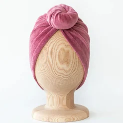 Na Główkę | Looks by LUKS Turban No.2 Velvet Dusty Pink 6-18m