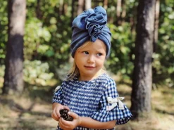 Na Główkę | Looks by LUKS Turban Velvet Dusty Blue