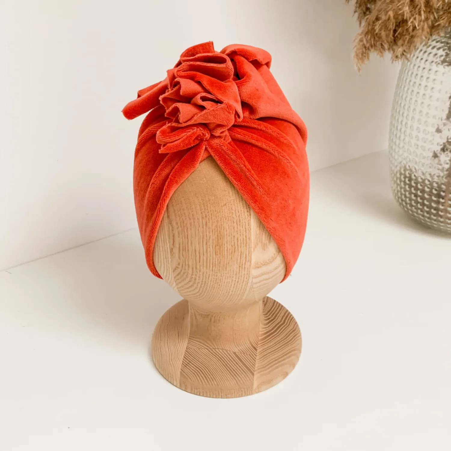 Na Główkę | Looks by LUKS Turban Velvet Red Rust