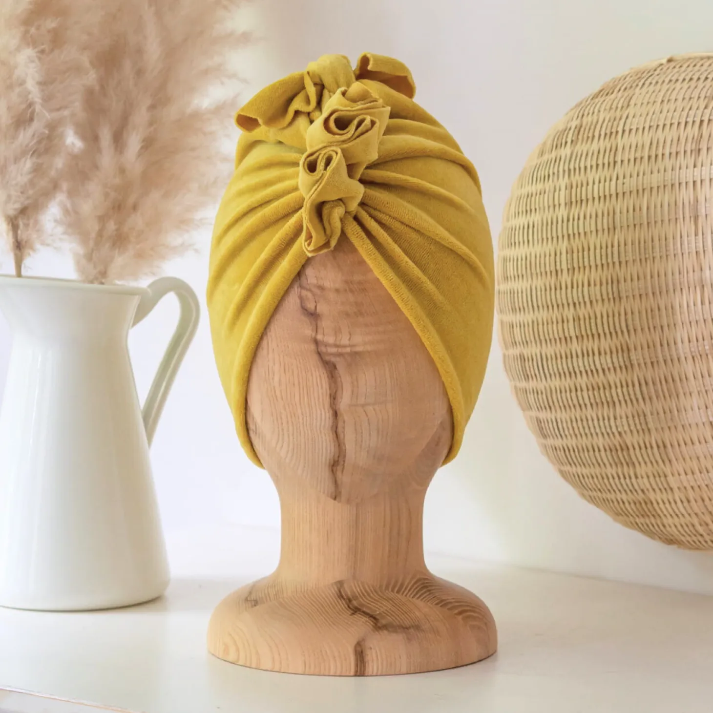 Turban Velvet Spicy Mustard