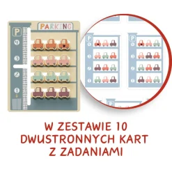 Edukacyjne|Drewniane | TOPBRIGHT Układanka logiczna dla dzieci Parking, 3+
