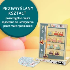 Edukacyjne|Drewniane | TOPBRIGHT Układanka logiczna dla dzieci Parking, 3+
